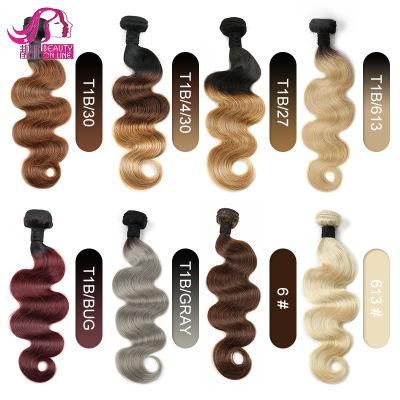 100% Real Human Hair Ombre Colors Human Hair Bundles
