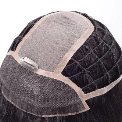 Custom Ladies Braided PE Line Integration Hair System with Mono Top