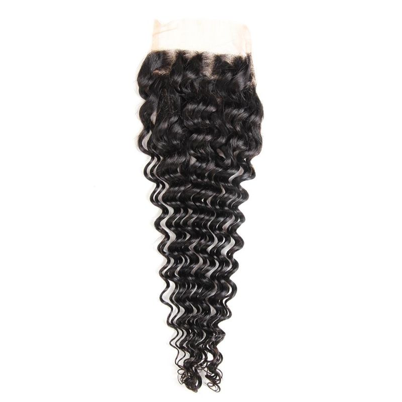 Deep Wave Remy Human 4*4 Free Parting Lace Closure