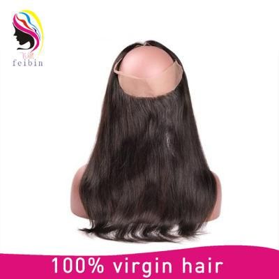 Brazilian Virgin Hair 360 Lace Frontal Closure Natural Color