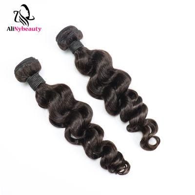 Alinybeauty Best Quality Hot Selling Unprocessed Raw Indian Virgin Cuticle Aligned Hair 100% Human Hair Weave Loose Curly Hair Bundles
