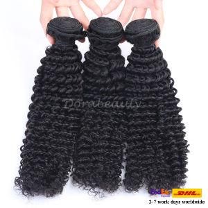 7A Grade Kinky Curly Natural Color Virgin Human Hair Extensions