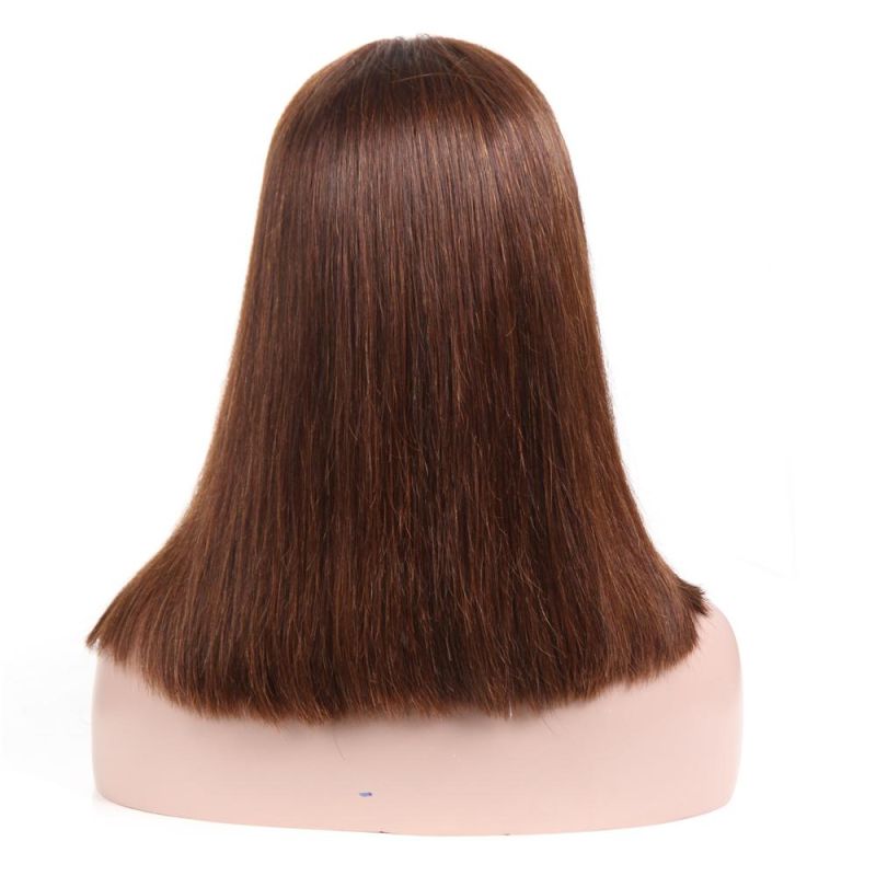 Kbeth Bob Wig for Black Woman Gift 2021 Fashion Best Quality Lace Frontal Factory Wholesale Price Straight Virgin Human Hair Wigs Brown