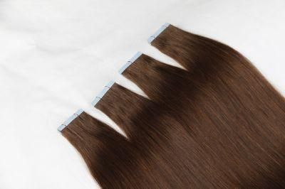Top Quality Double Drawn PU Tape Weft Hair Straight Hair Extension Unprocessed Human Hair