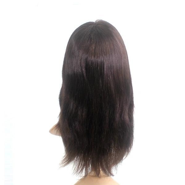 Ntw2 Fine Mono with Lace Front and Elastic PU on Sides Back Women Hairpiece