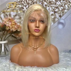 100% Brazilian/Indian Virgin/Remy Human Hair Full/Frontal Lace Wig with #613 Color