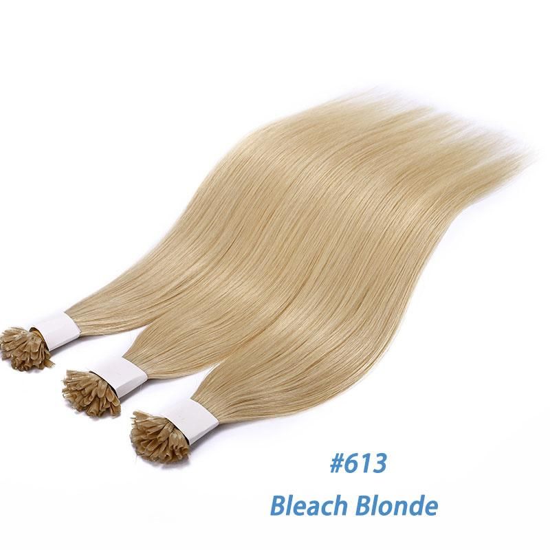 Fusion Hair Balayage Color Keratin Glue U Tip Hair Extensions