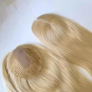 Blonde Color 100% Human Virgin Hair Fish Net Toupee