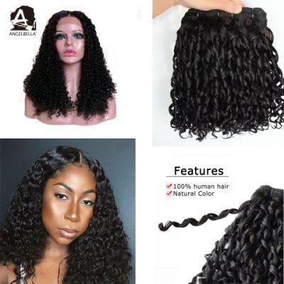 Angelbella Raw Unprocessed Remy Hair Natural Black Brazilian Cuticle Aligned Hair Weave