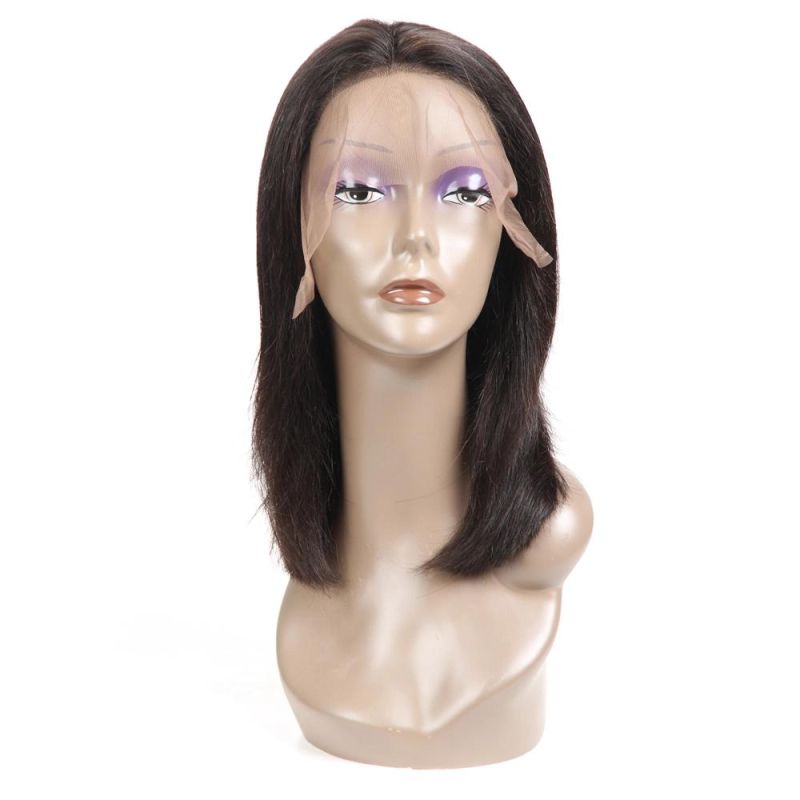 Kbeth Bob Wigs Straight Lace Frontal Short Cut Black Human Vigin Brazilian Hair 2021 Fashion Soft Cool Hair Wig Factory Supply