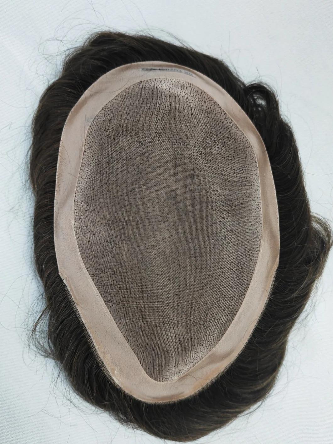 2022 Best Hand Knotted Natural Fine Mono Base Human Hair Wig Made of Remy Human Hair