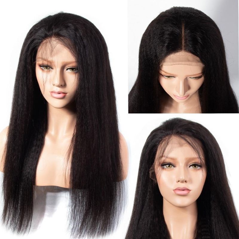 Virgin Human Hair Lace Front Wig with Baby Hair