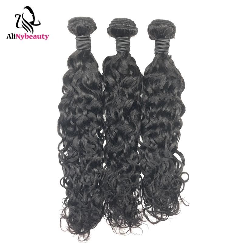 Alinybeauty Wholesale Virgin Hair Bundle Water Wave Cuticle Aligned Raw Virgin Hair Raw Indian Hair Unprocessed