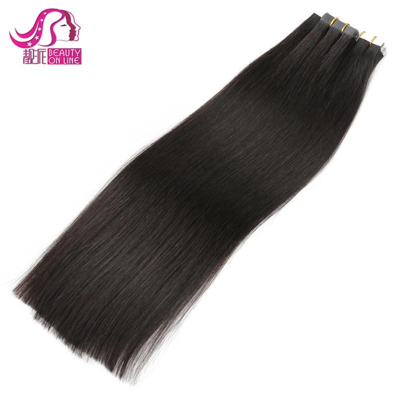 No Shedding Brazilian Tape Hair Extensions Kinky Straight Double Tape Hair Extensions