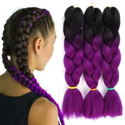 Wholesale Synthetic Hair 32inch 165g Ultra Braid Hair Premium Synthetic Jumbo Braid Hair