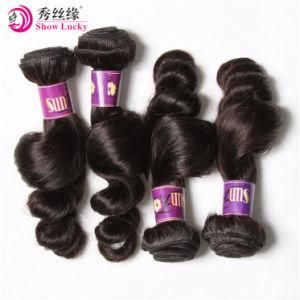 100% Unprocessed Loose Wave Natural Black Virgin Chinese Human Hair Weave