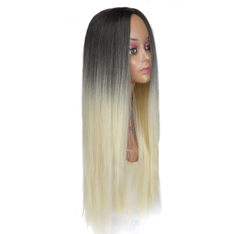 Hot Selling Blonde Color Wholesale Prices Water Wave Synthetic Wig