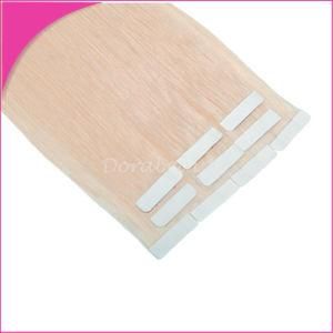Pre-Taped Seamless Human Hair Extensions
