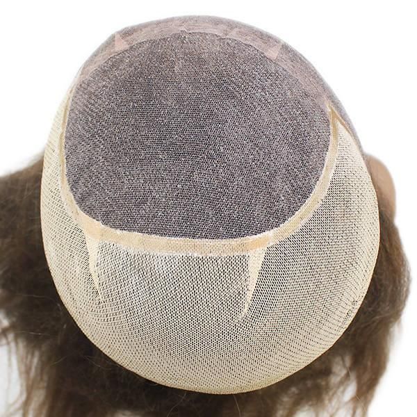 Indian Human Hair Custom Female Toupee Kindly Curl
