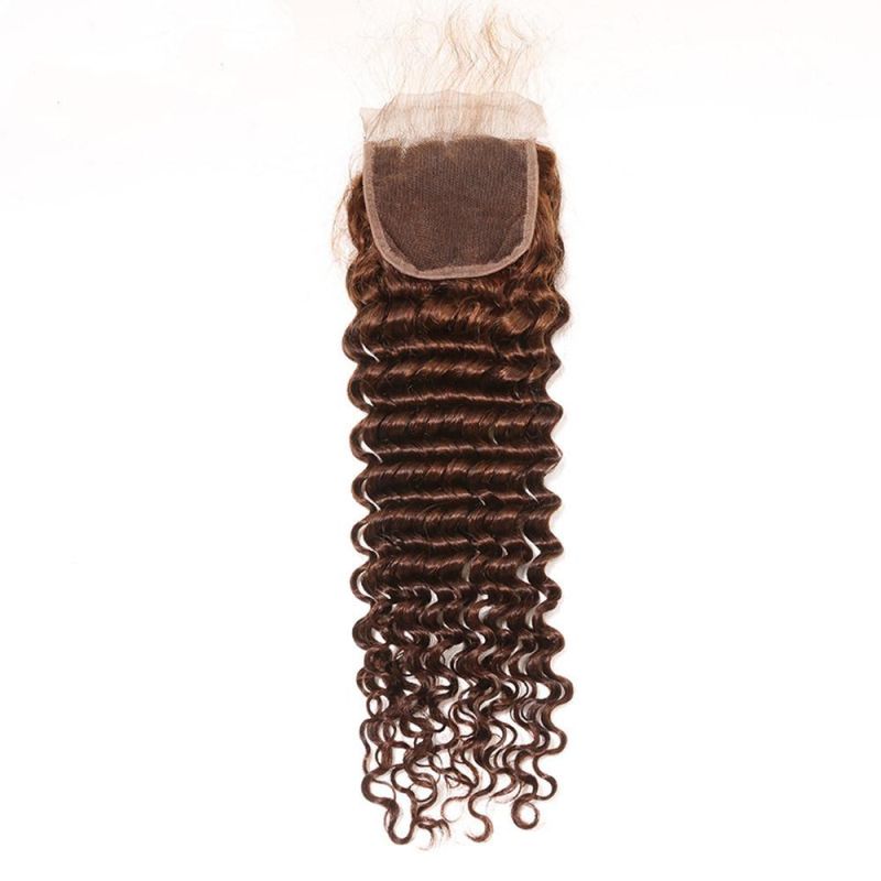 Deep Wave Bundles with Closure Brazilian Hair Weave 3 Bundles Remy Human Hair Bundles with Closure