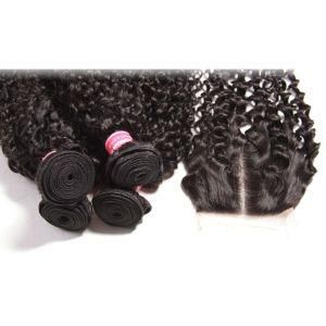 Unprocessed Virgin Hair Bundles Curl Hair Weave with Closure
