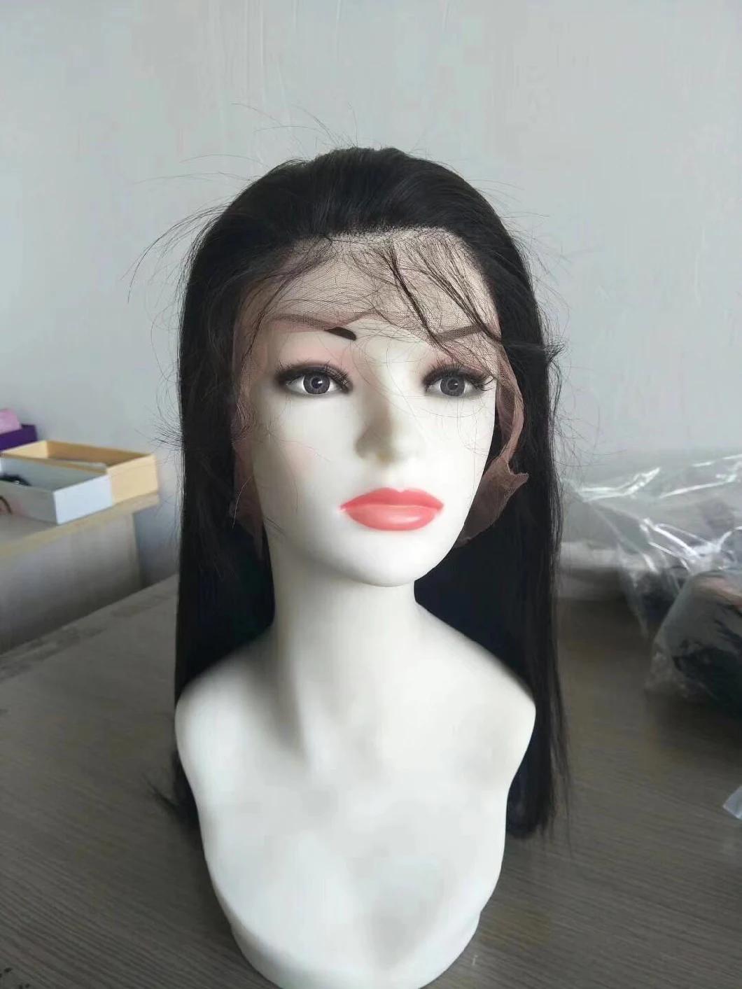 Cuticle Aligned Hair Soft Straight Human Hair Lace Wig