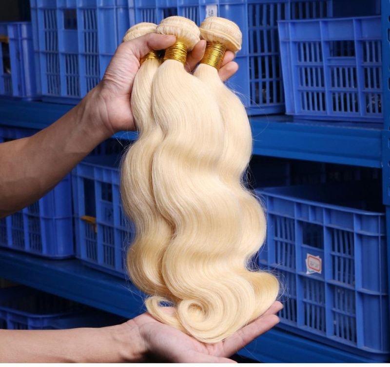 Wholesale 613 Blonde Hair Weave 8-30 Inch Remy Weft Brazilian Body Wave Human Hair 3PCS/Lot Bundles