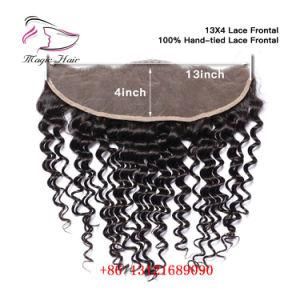 130% Density Ear to Ear 13*4 Lace Frontal Deep Wave Brazilian Remy Human Hair