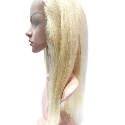 Top Grade Transparent Swiss 613 Silky Straight Front Lace Wig