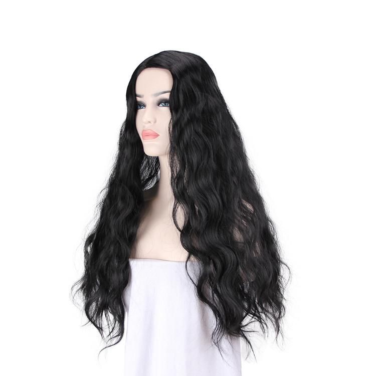 Synthetic Side Partial High Temperature Fiber Corn Perm Long Curly Hair Wig