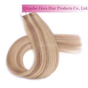 Wholesale Indian Remy Human Hair Custom PU Tape in Hair Extension