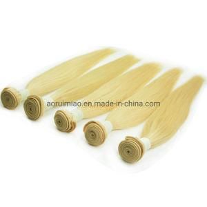 10A Double Drawn 613 Blonde Raw Hair Weft Straight Russian Human Hair Weave