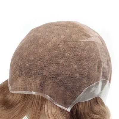 1601lw0007 French Lace with Clear Poly Back Sides Women Hair Systems