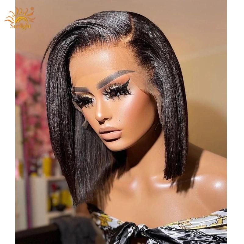 Brazilian Straight Lace Wig 13*4 /13*6 Lace Front Human Hair Wigs for Black Women Italian Human Hair Yaki Pre Plucked Hair Wigs