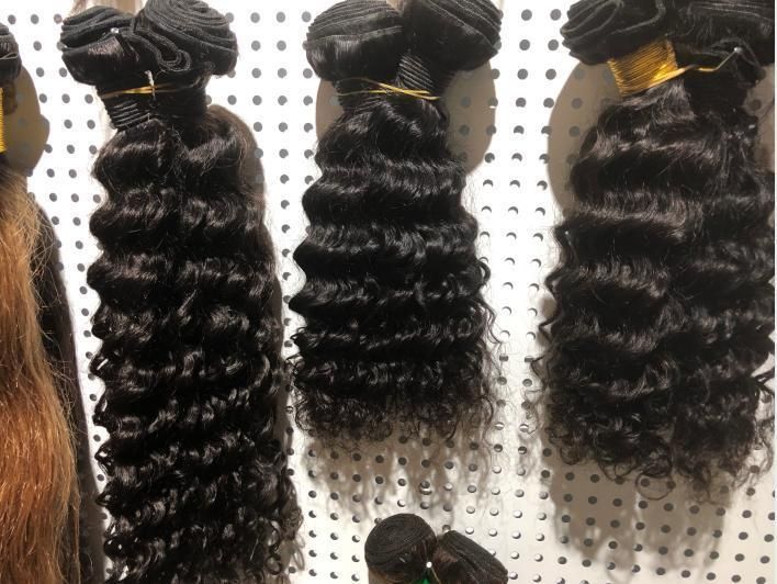 Cheap Unprocessed Customized Deep Wave Brazilian Human Hair
