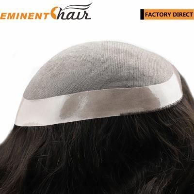 Durable Mono Virgin Hair Replacement Women Toupee