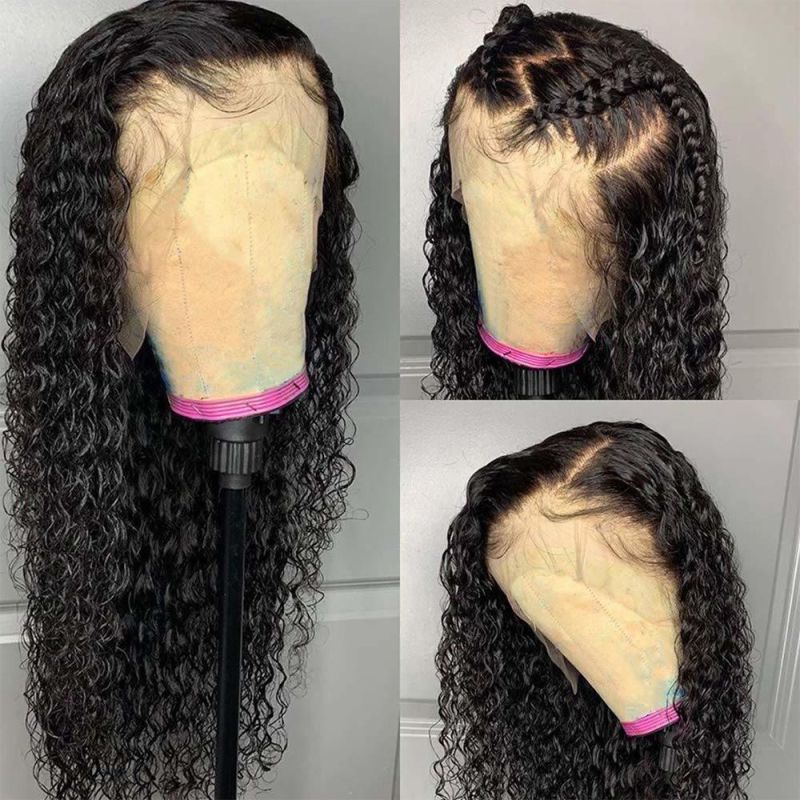 Wholesale Brazilian Virgin Hair Transparent Human Lace Front Wig HD for Black Women