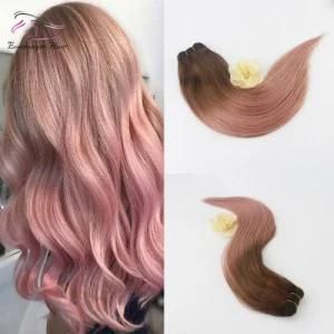 Grade 10A Brazilian Human Hair Balayage Color #3/Rose Gold Aliexpress Hair Product