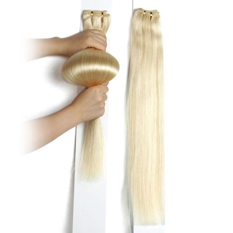 Platinum Blond Brazilian Human Hair Straight Hair Weave Bundles 14"-28" Remy Hair Extensions Brown #2 #4 #P6/613
