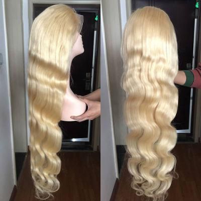 13X4 16 Inch Blonde Body Wave Wig 613 Lace Front Wig Hair Blonde Lace Front Human Hair Wigs 150% Transparent HD Lace 613 Frontal Wig