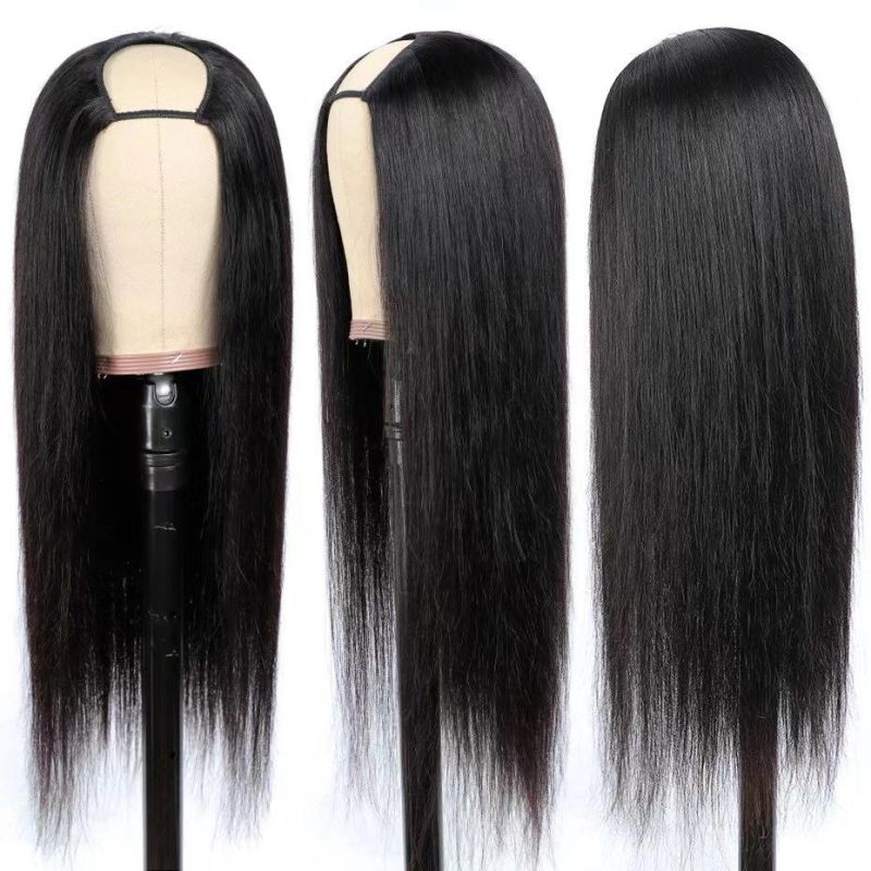 Wholesale Natural Hair Wig U Part Wig Human Hair, U Part Wig Kinky Straight, U Part Wig