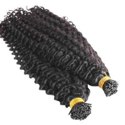 1g/S Micro Ring I Tip Hair Extensions Salon Double Drawn Human Remy Hair Straight Keratin Extension Balayage Fusion Hair