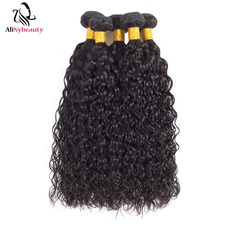 Wholesale Human Hair Water Wave Bundles with Frontal Hair Weave