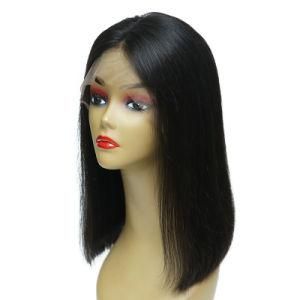 Lace Front Wigs Short Brazilian Natural Color Bob Wig 100% Human Hair