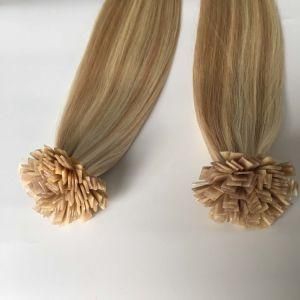 P1001/24A# Keratin Flat Nail Tip Brazilian Virgin Remy Human Hair Extensions
