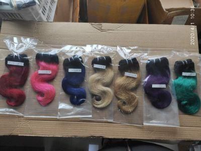 Hot Sales Ombre Colored Hair Bundles Brazilian Hairs