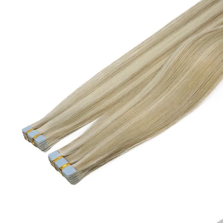 12A 100% Raw Cuticle Aligned Russian Human Tape in Hair Extensions