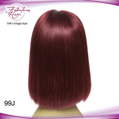 Dark Burgundy 99j Color Brazilian HD Lace Front Bob Wig