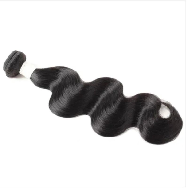 Riisca Hair Brazilian Hair Body Wave 4 Bundles 100% Remy Human Hair Waves Natural Color Can Be Dyed Color Hair