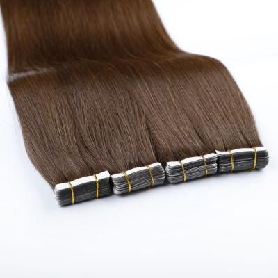 European Double Drawn Russian Human Hair Tape Hair Extension, High Quality Natural Tape in Hair Extension.